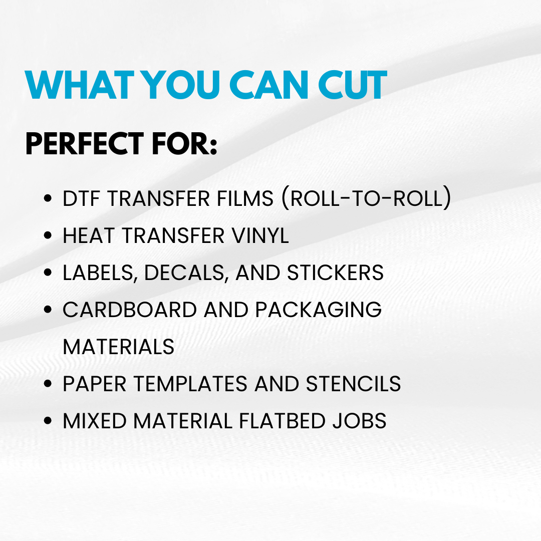 YES Quick Cut DTF Roll Transfer Cutter Flatbed Cutter