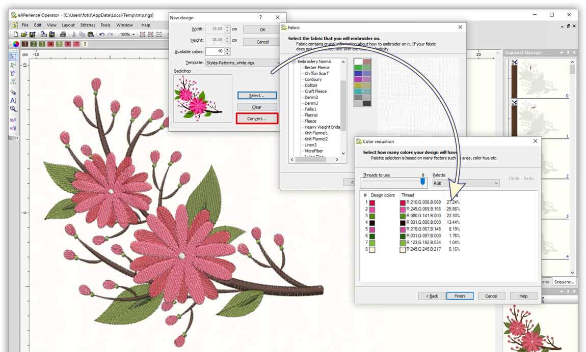 Wings Embroidery Software Level 2 - Operator