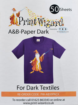 Wizard Laser Dark No-Cut A+B, Low Temperature, Paper A3, Pack of 50